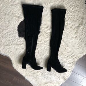 Jeffrey Campbell Over-The-Knee Velvet Boots | Size: 8.5